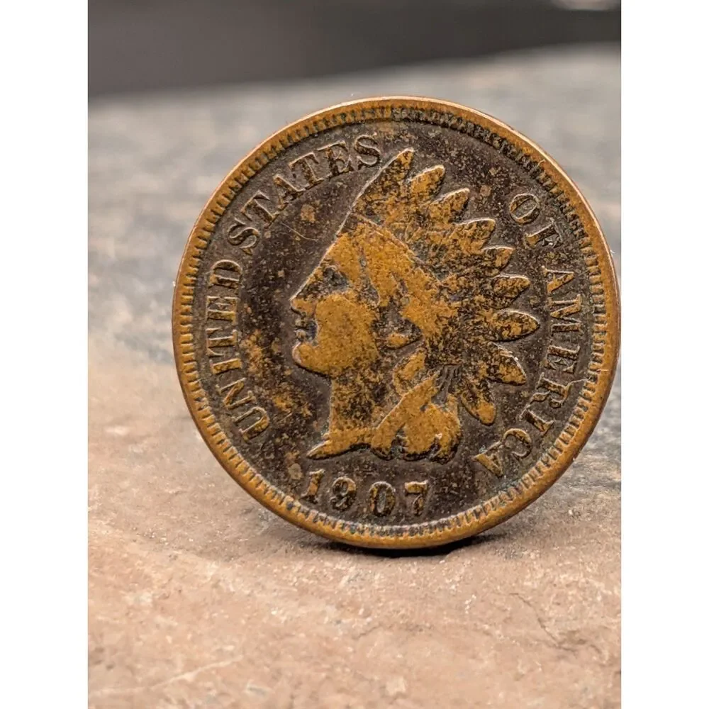 1907 Indian Head Cent Tie Tack / Lapel Pin – Vintage Coin Jewelry